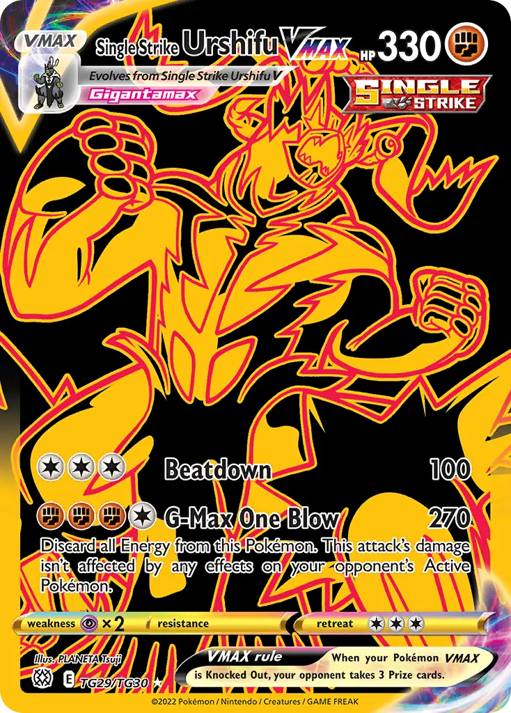 Single Strike Urshifu VMAX, Brilliant Stars Trainer Gallery TG29/30