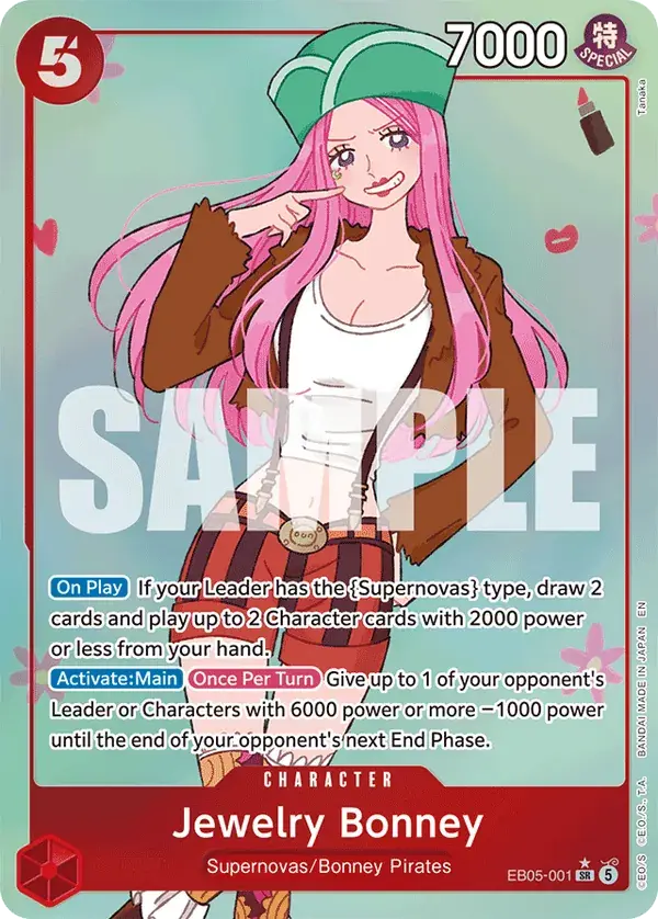 Jewelry Bonney (Alt Art), Extra Booster: One Piece Heroines Edition Vol. 2 EB05-001