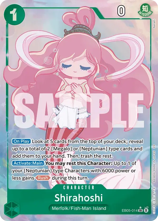 Shirahoshi (Alt Art), Extra Booster: One Piece Heroines Edition Vol. 2 EB05-014