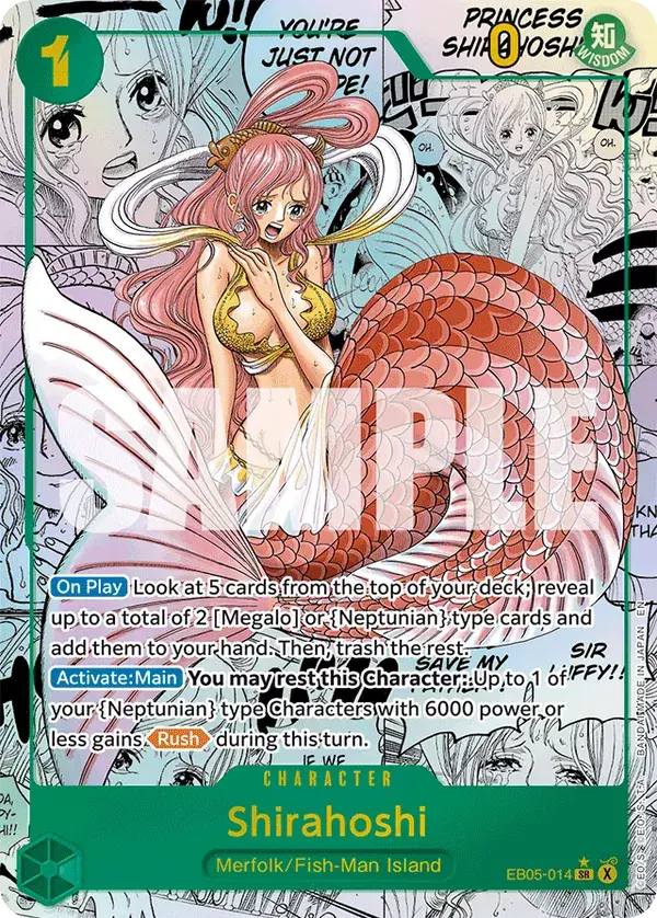 Shirahoshi (Manga), Extra Booster: One Piece Heroines Edition Vol. 2 EB05-014