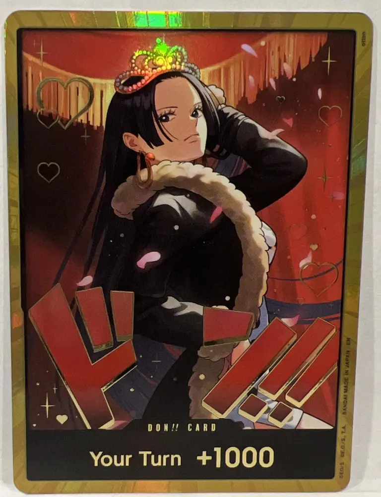 DON!! Card (Boa Hancock Gold), Extra Booster: One Piece Heroines Edition DON!!