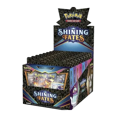 Shining Fates Mad Party Pin Collection Display