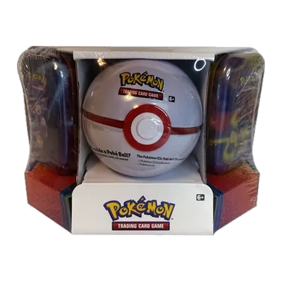 Pokemon - Poke Ball Tin + 2 Kanto Power Mini Tins - Premier Ball